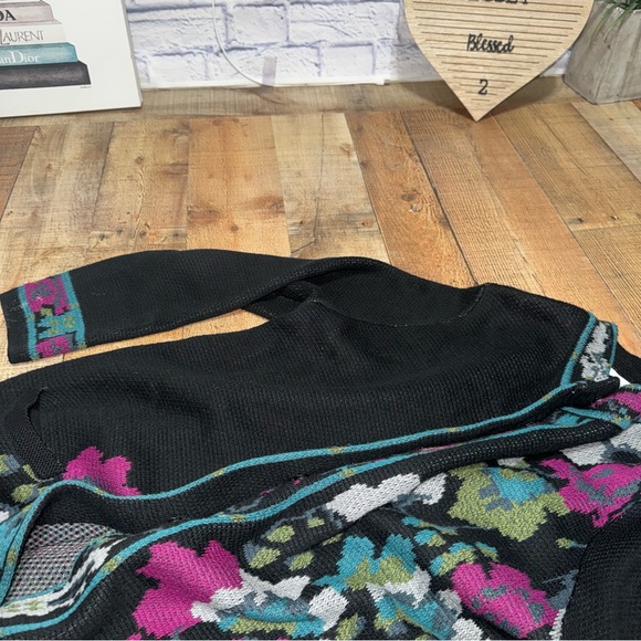 J.Jill Trailing Flowers Longline Duster Cardigan sweater - Picture 7 of 13